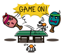 Peggy and Paul, the Ping Pong Buddy sticker #8687447