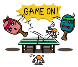 Peggy and Paul, the Ping Pong Buddy sticker #8687447
