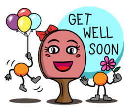 Peggy and Paul, the Ping Pong Buddy sticker #8687449