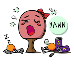 Peggy and Paul, the Ping Pong Buddy sticker #8687450