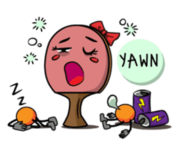 Peggy and Paul, the Ping Pong Buddy sticker #8687450