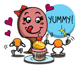 Peggy and Paul, the Ping Pong Buddy sticker #8687452