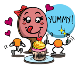 Peggy and Paul, the Ping Pong Buddy sticker #8687452