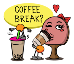 Peggy and Paul, the Ping Pong Buddy sticker #8687453