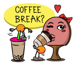 Peggy and Paul, the Ping Pong Buddy sticker #8687453