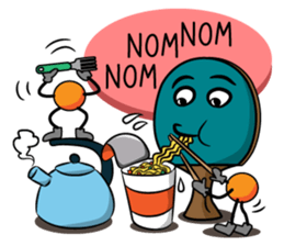 Peggy and Paul, the Ping Pong Buddy sticker #8687456