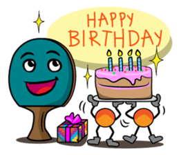 Peggy and Paul, the Ping Pong Buddy sticker #8687457