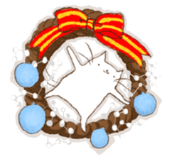 SHIRITORI NYANKO Christmas and New Year sticker #8687942