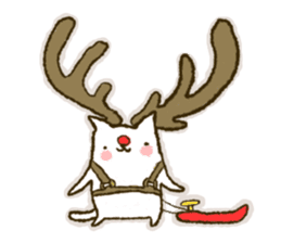 SHIRITORI NYANKO Christmas and New Year sticker #8687944