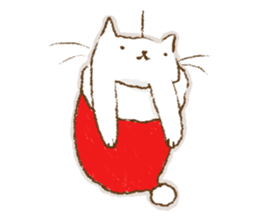 SHIRITORI NYANKO Christmas and New Year sticker #8687945