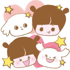 Pantsu dog NANA with baby Sana2