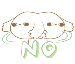 Pantsu dog NANA with baby Sana2 sticker #8688102