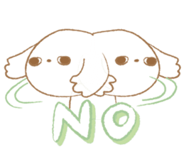 Pantsu dog NANA with baby Sana2 sticker #8688102