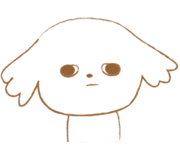 Pantsu dog NANA with baby Sana2 sticker #8688106