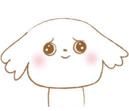 Pantsu dog NANA with baby Sana2 sticker #8688109