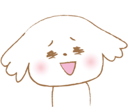 Pantsu dog NANA with baby Sana2 sticker #8688112