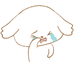 Pantsu dog NANA with baby Sana2 sticker #8688123