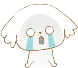 Pantsu dog NANA with baby Sana2 sticker #8688125
