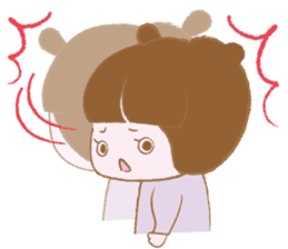 Pantsu dog NANA with baby Sana2 sticker #8688134