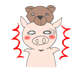 kajirare buta sticker #8688157