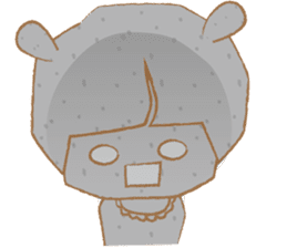 Pantsu dog NANA with baby Sana3 sticker #8689000