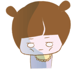 Pantsu dog NANA with baby Sana3 sticker #8689001