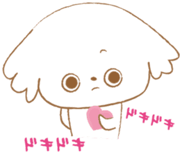 Pantsu dog NANA with baby Sana3 sticker #8689004