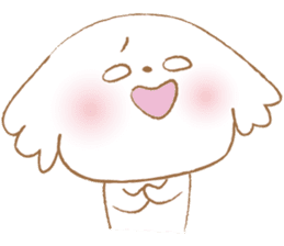 Pantsu dog NANA with baby Sana3 sticker #8689005