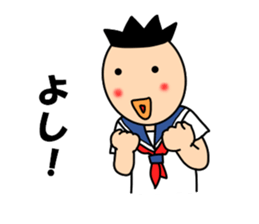 School girls of the funny hairstyle 3 sticker #8689201