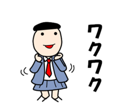 School girls of the funny hairstyle 3 sticker #8689202