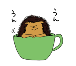 Hedgehog and his friends sticker #8689745