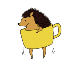 Hedgehog and his friends sticker #8689754