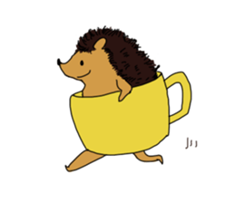 Hedgehog and his friends sticker #8689755