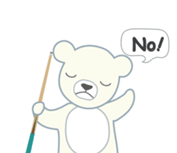 Little bear "WHITY" #2 sticker #8690142