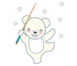 Little bear "WHITY" #2 sticker #8690150