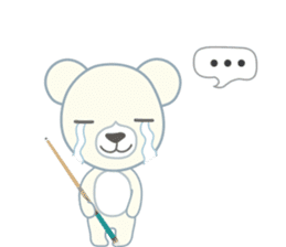 Little bear "WHITY" #2 sticker #8690154