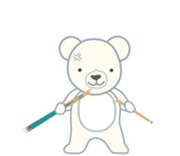 Little bear "WHITY" #2 sticker #8690156