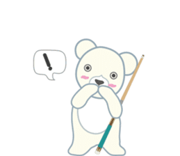 Little bear "WHITY" #2 sticker #8690169