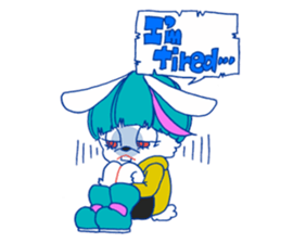 I'm rabbit!!! sticker #8691565