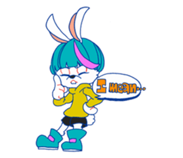 I'm rabbit!!! sticker #8691576