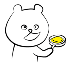 Cute white bears Vol.2 sticker #8693462