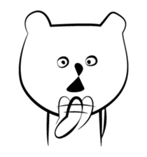 Cute white bears Vol.2 sticker #8693472