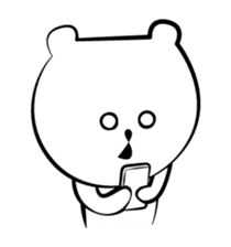 Cute white bears Vol.2 sticker #8693474