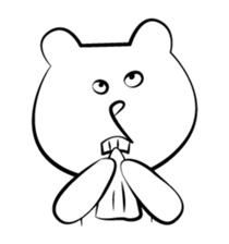 Cute white bears Vol.2 sticker #8693476