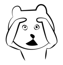 Cute white bears Vol.2 sticker #8693478