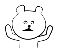 Cute white bears Vol.2 sticker #8693479