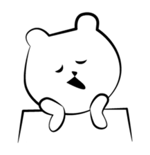 Cute white bears Vol.2 sticker #8693481