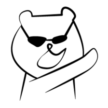 Cute white bears Vol.2 sticker #8693482