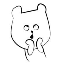 Cute white bears Vol.2 sticker #8693485