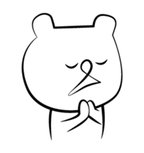 Cute white bears Vol.2 sticker #8693488